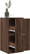 vidaXL - Apothekerskast - 40x41x77,5 - cm - bewerkt - hout - bruin - eikenkleurig