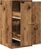 vidaXL - Apothekerskast - 40x41x77,5 - cm - bewerkt - hout - oud - houtkleurig