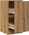 vidaXL - Apothekerskast - 40x41x77,5 - cm - bewerkt - hout - artisanaal - eikenkleur