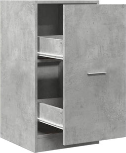 vidaXL - Apothekerskast - 40x41x77,5 - cm - bewerkt - hout - betongrijs