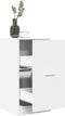 vidaXL - Apothekerskast - 40x41x77,5 - cm - bewerkt - hout - wit