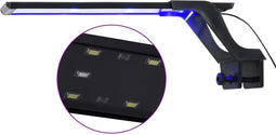 vidaXL - Aquariumlamp - met - klem - LED - 35-55 - cm - blauw - en - wit