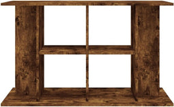 vidaXL - Aquariumstandaard - 100x40x60 - cm - bewerkt - hout - gerookt - eikenkleur