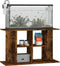 vidaXL - Aquariumstandaard - 100x40x60 - cm - bewerkt - hout - gerookt - eikenkleur