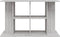 vidaXL - Aquariumstandaard - 100x40x60 - cm - bewerkt - hout - grijs - sonoma