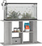 vidaXL - Aquariumstandaard - 100x40x60 - cm - bewerkt - hout - grijs - sonoma