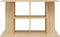 vidaXL - Aquariumstandaard - 100x40x60 - cm - bewerkt - hout - sonoma - eikenkleurig