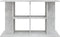 vidaXL - Aquariumstandaard - 100x40x60 - cm - bewerkt - hout - betongrijs