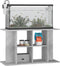 vidaXL - Aquariumstandaard - 100x40x60 - cm - bewerkt - hout - betongrijs