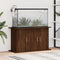 vidaXL - Aquariumstandaard - 101x41x58 - cm - bewerkt - hout - bruin - eikenkleur