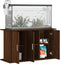 vidaXL - Aquariumstandaard - 101x41x58 - cm - bewerkt - hout - bruin - eikenkleur