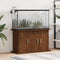 vidaXL - Aquariumstandaard - 101x41x58 - cm - bewerkt - hout - bruin - eikenkleur
