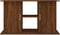 vidaXL - Aquariumstandaard - 101x41x58 - cm - bewerkt - hout - bruin - eikenkleur