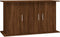 vidaXL - Aquariumstandaard - 101x41x58 - cm - bewerkt - hout - bruin - eikenkleur