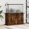 vidaXL - Aquariumstandaard - 101x41x58 - cm - bewerkt - hout - gerookt - eikenkleur
