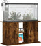 vidaXL - Aquariumstandaard - 101x41x58 - cm - bewerkt - hout - gerookt - eikenkleur