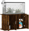 vidaXL - Aquariumstandaard - 101x41x58 - cm - bewerkt - hout - gerookt - eikenkleur