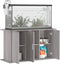 vidaXL - Aquariumstandaard - 101x41x58 - cm - bewerkt - hout - grijs - sonoma - eiken