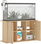 vidaXL - Aquariumstandaard - 101x41x58 - cm - bewerkt - hout - sonoma - eikenkleurig