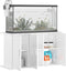 vidaXL - Aquariumstandaard - 101x41x58 - cm - bewerkt - hout - hoogglans - wit