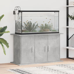 vidaXL - Aquariumstandaard - 101x41x58 - cm - bewerkt - hout - betongrijs