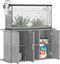 vidaXL - Aquariumstandaard - 101x41x58 - cm - bewerkt - hout - betongrijs