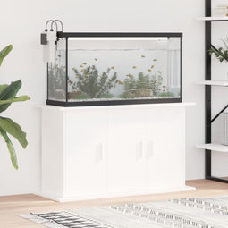 vidaXL - Aquariumstandaard - 101x41x58 - cm - bewerkt - hout - wit