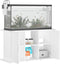 vidaXL - Aquariumstandaard - 101x41x58 - cm - bewerkt - hout - wit