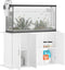 vidaXL - Aquariumstandaard - 101x41x58 - cm - bewerkt - hout - wit