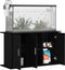 vidaXL - Aquariumstandaard - 101x41x58 - cm - bewerkt - hout - zwart