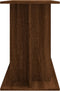 vidaXL - Aquariumstandaard - 120x40x60 - cm - bewerkt - hout - bruin - eikenkleur