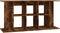 vidaXL - Aquariumstandaard - 120x40x60 - cm - bewerkt - hout - gerookt - eikenkleur