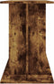 vidaXL - Aquariumstandaard - 120x40x60 - cm - bewerkt - hout - gerookt - eikenkleur