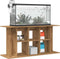 vidaXL - Aquariumstandaard - 120x40x60 - cm - bewerkt - hout - artisanaal - eiken