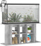 vidaXL - Aquariumstandaard - 120x40x60 - cm - bewerkt - hout - betongrijs