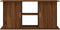 vidaXL - Aquariumstandaard - 121x41x58 - cm - bewerkt - hout - bruin - eikenkleur