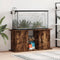 vidaXL - Aquariumstandaard - 121x41x58 - cm - bewerkt - hout - gerookt - eikenkleur