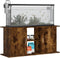 vidaXL - Aquariumstandaard - 121x41x58 - cm - bewerkt - hout - gerookt - eikenkleur