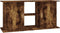 vidaXL - Aquariumstandaard - 121x41x58 - cm - bewerkt - hout - gerookt - eikenkleur