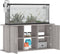 vidaXL - Aquariumstandaard - 121x41x58 - cm - bewerkt - hout - grijs - sonoma - eiken
