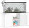 vidaXL - Aquariumstandaard - 121x41x58 - cm - bewerkt - hout - hoogglans - wit