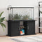 vidaXL - Aquariumstandaard - 121x41x58 - cm - bewerkt - hout - zwart