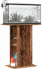 vidaXL - Aquariumstandaard - 36x60,5x72,5 - cm - bewerkt - hout - oud - houtkleurig