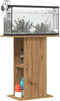 vidaXL - Aquariumstandaard - 36x60,5x72,5 - cm - bewerkt - hout - artisanaal - eiken