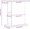 vidaXL - Aquariumstandaard - 36x75x72,5 - cm - bewerkt - hout - oud - houtkleurig