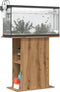 vidaXL - Aquariumstandaard - 36x75x72,5 - cm - bewerkt - hout - artisanaal - eiken