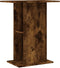 vidaXL - Aquariumstandaard - 60,5x36x72,5 - cm - bewerkt - hout - gerookt - eiken