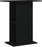 vidaXL - Aquariumstandaard - 60,5x36x72,5 - cm - bewerkt - hout - zwart