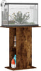 vidaXL - Aquariumstandaard - 60,5x36x72,5 - cm - bewerkt - hout - gerookt - eiken