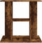 vidaXL - Aquariumstandaard - 60x30x60 - cm - bewerkt - hout - gerookt - eikenkleurig